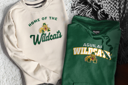 AGUILAR PUBLIC HIGH SCHOOL WILDCATS Sweatshirts (Option 3) Banner