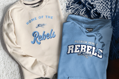 PATRICK HENRY HIGH SCHOOL REBELS Sweatshirts (Option 3) Banner