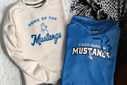 Cairo-Durham Mustangs Sweatshirts (Option 3) Banner