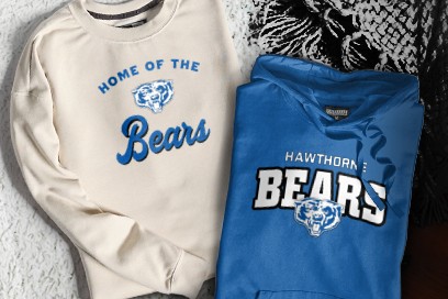 HAWTHORNE HIGH SCHOOL BEARS Sweatshirts (Option 3) Banner