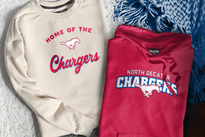 NORTH DECATUR HIGH SCHOOL CHARGERS Sweatshirts (Option 3) Banner