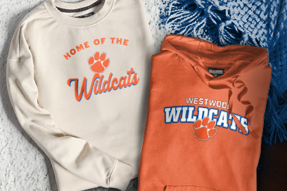 WESTWOOD SCHOOL WILDCATS Sweatshirts (Option 3) Banner