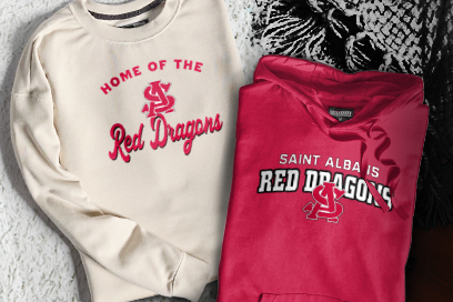 SAINT ALBANS HIGH SCHOOL RED DRAGONS Sweatshirts (Option 3) Banner