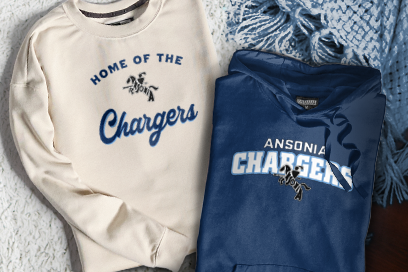 ANSONIA HIGH SCHOOL CHARGERS Sweatshirts (Option 3) Banner