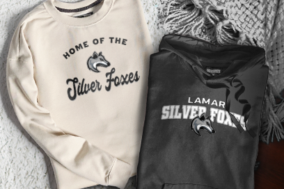 LAMAR HIGH SCHOOL SILVER FOXES Sweatshirts (Option 3) Banner