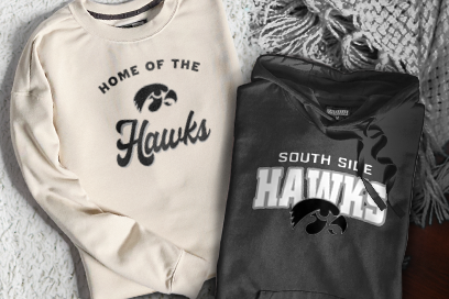 SOUTH SIDE HIGH SCHOOL HAWKS Sweatshirts (Option 3) Banner