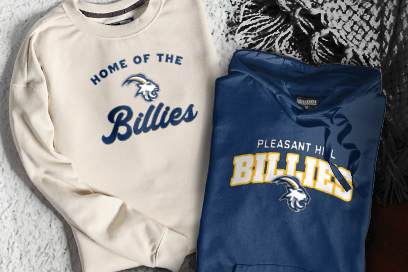 PLEASANT HILL HIGH SCHOOL BILLIES Sweatshirts (Option 3) Banner