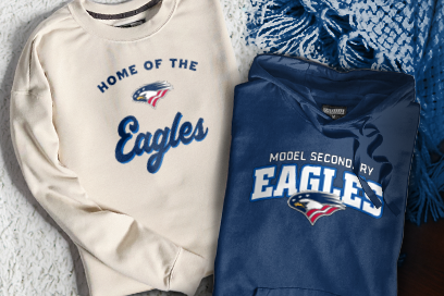 Model Secondary School for the Deaf Eagles Sweatshirts (Option 3) Banner