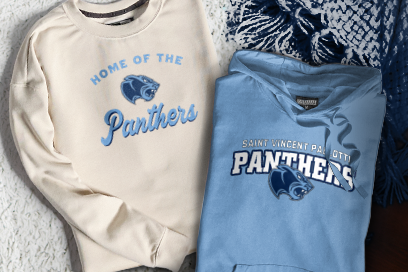 SAINT VINCENT PALLOTTI H S PANTHERS Sweatshirts (Option 3) Banner