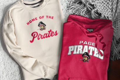 PAGE HIGH SCHOOL PIRATES Sweatshirts (Option 3) Banner
