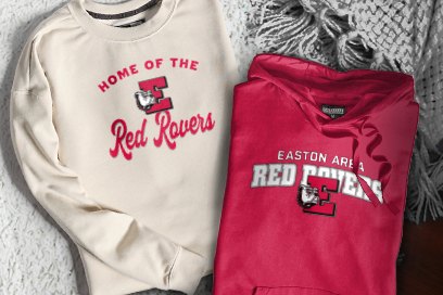 EASTON HIGH SCHOOL RED ROVERS Sweatshirts (Option 3) Banner