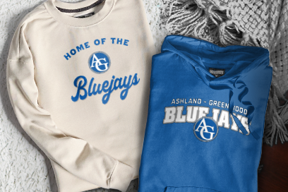 ASHLAND-GREENWOOD HIGH SCHOOL BLUEJAYS Sweatshirts (Option 3) Banner