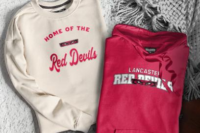 LANCASTER  RED DEVILS Sweatshirts (Option 3) Banner