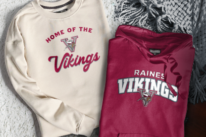 RAINES HIGH SCHOOL VIKINGS Sweatshirts (Option 3) Banner