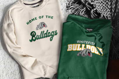 WHITEFISH HIGH SCHOOL BULLDOGS Sweatshirts (Option 3) Banner