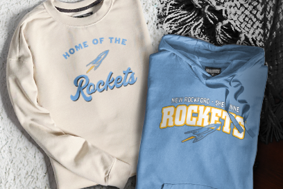 NEW ROCKFORD-SHEYENNE HIGH SCH ROCKETS Sweatshirts (Option 3) Banner