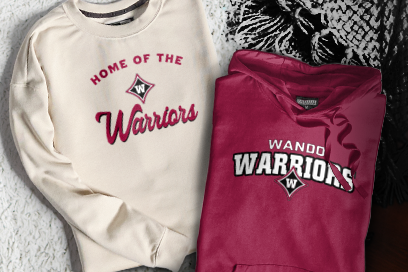 WANDO HIGH SCHOOL WARRIORS Sweatshirts (Option 3) Banner