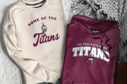 YES PREP SCHOOL FIFTH WARD TITANS Sweatshirts (Option 3) Banner