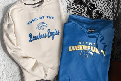 BETHLEHEM HIGH SCHOOL BANSHEES EAGLES Sweatshirts (Option 3) Banner
