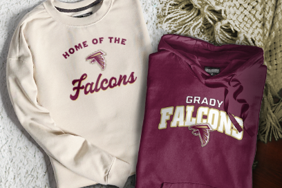 WM E GRADY VOC TECH SCHOOL FALCONS Sweatshirts (Option 3) Banner