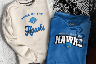 OUR LADY OF THE HILLS REGIONAL CATHOLIC HIGH SCHOOL Sweatshirts (Option 3) Banner