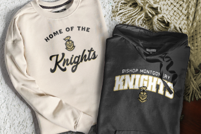 Bishop Montgomery Knights Sweatshirts (Option 3) Banner