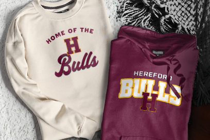 HEREFORD HIGH SCHOOL BULLS Sweatshirts (Option 3) Banner