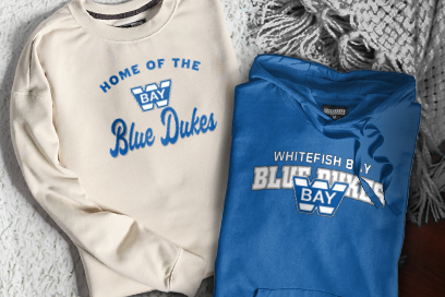Whitefish Bay Blue Dukes Sweatshirts (Option 3) Banner