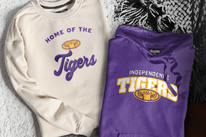 INDEPENDENCE HIGH SCHOOL TIGERS Sweatshirts (Option 3) Banner
