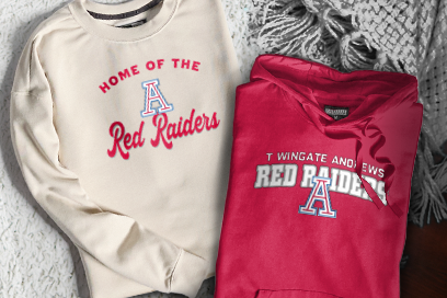 T WINGATE ANDREWS HIGH SCHOOL RED RAIDERS Sweatshirts (Option 3) Banner