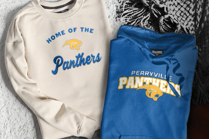 PERRYVILLE HIGH SCHOOL PANTHERS Sweatshirts (Option 3) Banner