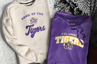COLUMBIA HIGH SCHOOL TIGERS Sweatshirts (Option 3) Banner