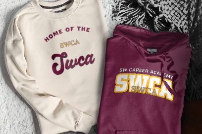 SOUTH-WESTERN CAREER ACADEMY SWCA Sweatshirts (Option 3) Banner