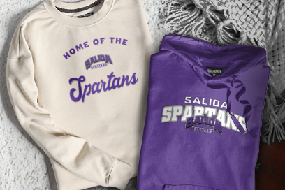 SALIDA HIGH SCHOOL SPARTANS Sweatshirts (Option 3) Banner