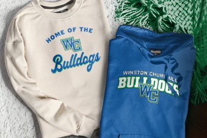 WINSTON CHURCHILL HIGH SCHOOL BULLDOGS Sweatshirts (Option 3) Banner
