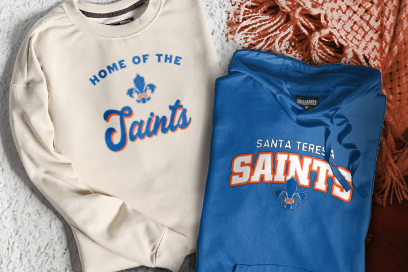 Santa Teresa Saints Sweatshirts (Option 3) Banner