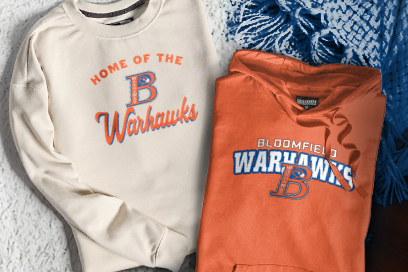 Bloomfield Warhawks Sweatshirts (Option 3) Banner