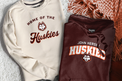 JOHN HERSEY HIGH SCHOOL HUSKIES Sweatshirts (Option 3) Banner