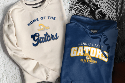 LAND O' LAKES HIGH SCHOOL GATORS Sweatshirts (Option 3) Banner
