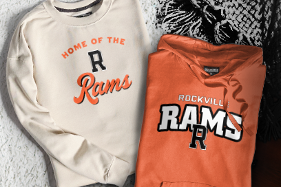 ROCKVILLE HIGH SCHOOL RAMS Sweatshirts (Option 3) Banner