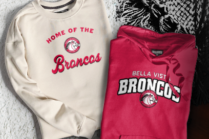 BELLA VISTA HIGH SCHOOL BRONCOS Sweatshirts (Option 3) Banner