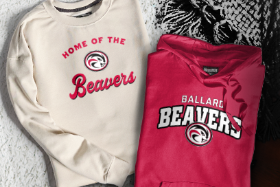 BALLARD HIGH SCHOOL BEAVERS Sweatshirts (Option 3) Banner