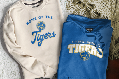 BRADWELL INSTITUTE TIGERS Sweatshirts (Option 3) Banner
