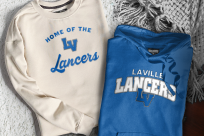 LAVILLE HIGH SCHOOL LANCERS Sweatshirts (Option 3) Banner