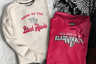 Williams Field Black Hawks Sweatshirts (Option 3) Banner