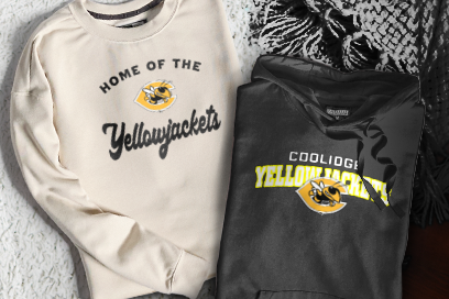 COOLIDGE HIGH SCHOOL YELLOWJACKETS Sweatshirts (Option 3) Banner