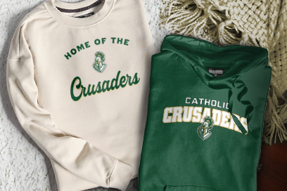 CATHOLIC HIGH SCHOOL CRUSADERS Sweatshirts (Option 3) Banner