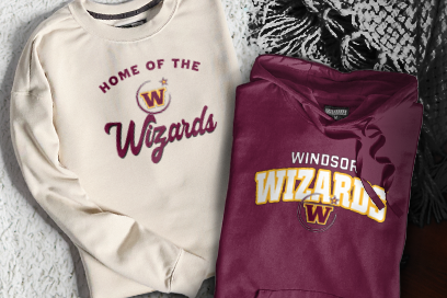 WINDSOR HIGH SCHOOL WIZARDS Sweatshirts (Option 3) Banner