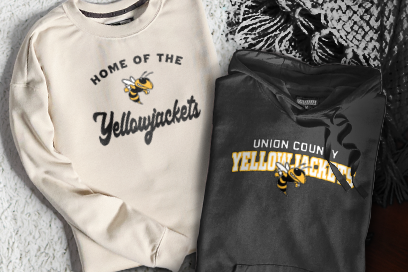 UNION COUNTY SCHOOLS YELLOWJACKETS Sweatshirts (Option 3) Banner