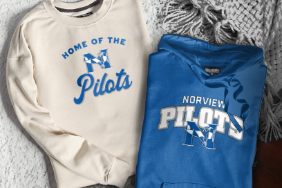 NORVIEW HIGH SCHOOL PILOTS Sweatshirts (Option 3) Banner